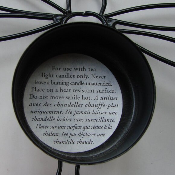 8 Black Candle Tealight Holders Metal Dragonfly Whimsigoth Goth Decor - Picture 15 of 15